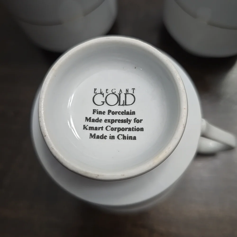 Elegant Gold Teacup set of 3